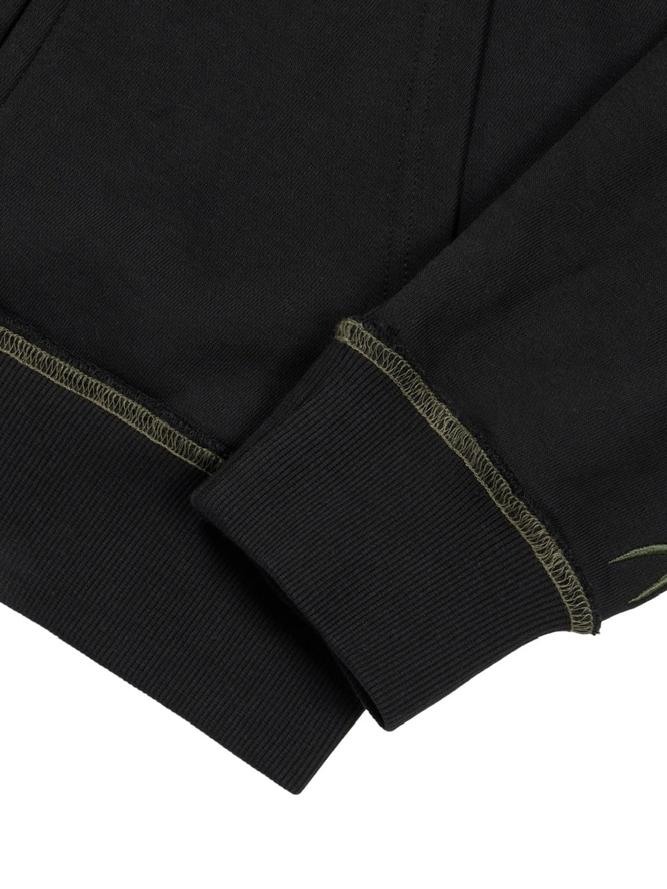 【AAKAM】Contrast Patch Zip-Up Hoodie