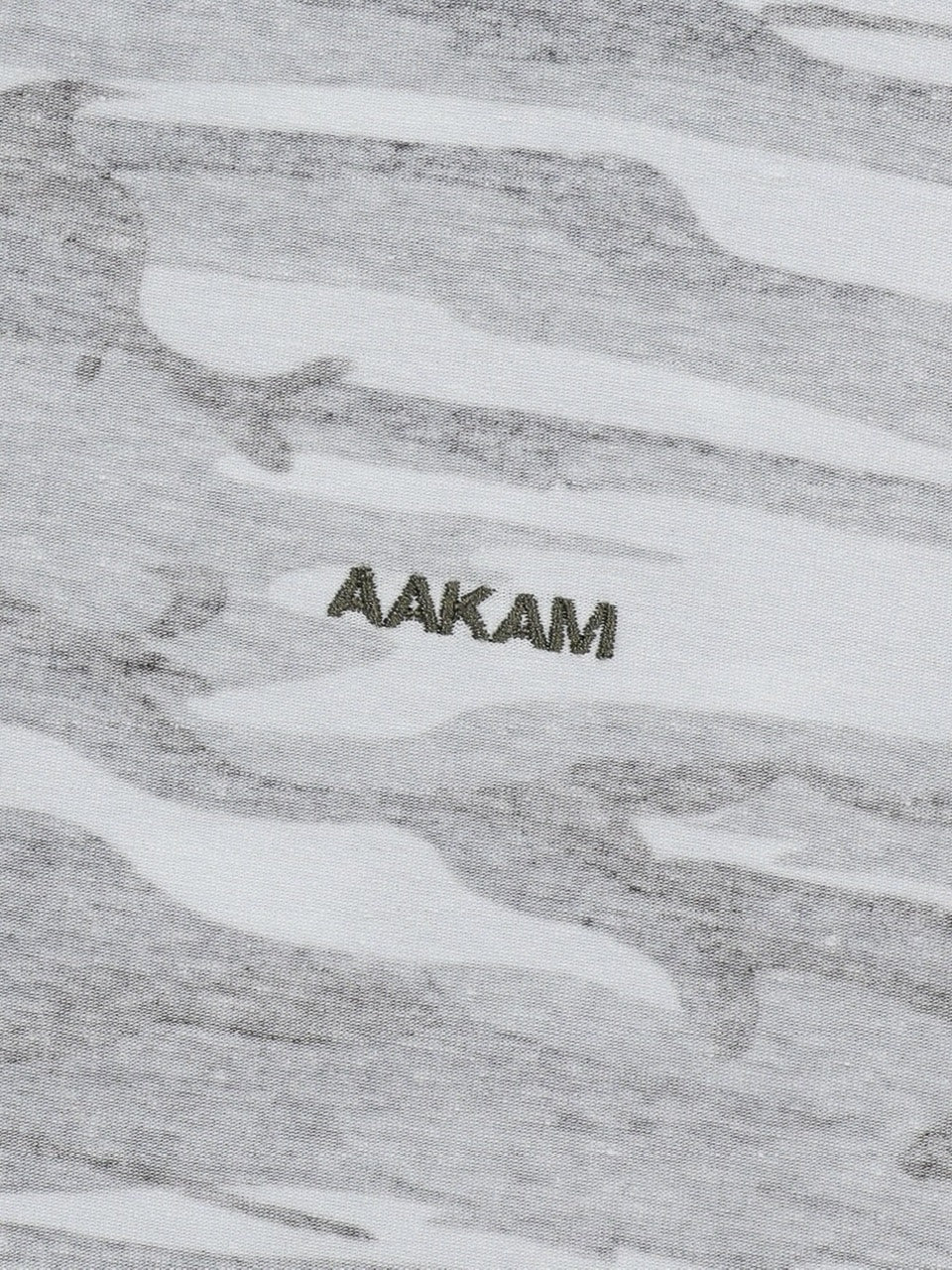 【AAKAM】Camo Contrast Hooded Long Sleeve