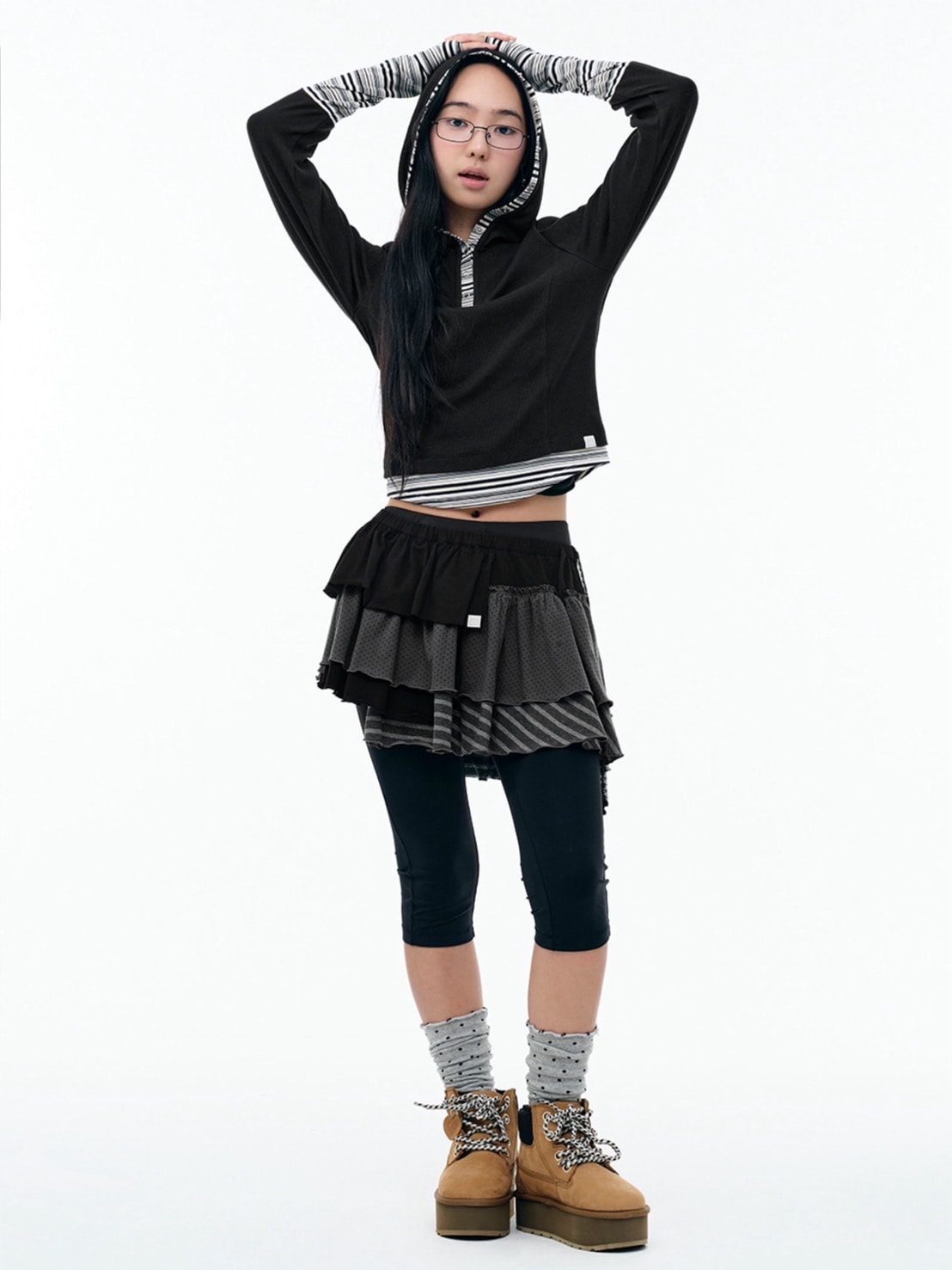 TUOMIO】BANDED LAYERED SKIRT – PRESSING WEB SHOP