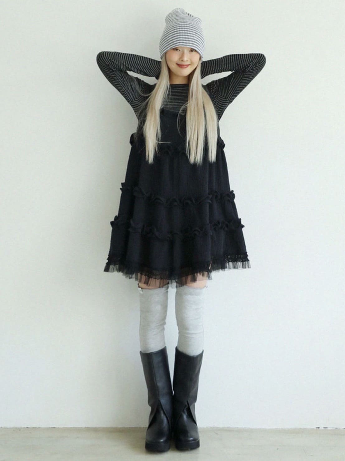 12/21 20:00 再販【Uglyshadow】LACE YORU DRESS