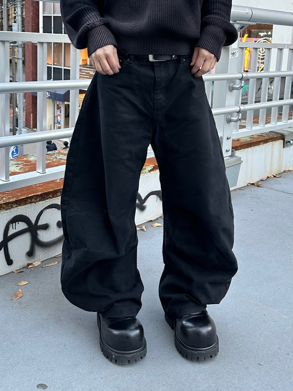 大阪店WEB限定受注制【Chikashitsu +】deep ballon curve pants / 【チカシツプラス】ディープバルーンカーブパンツ (2color)