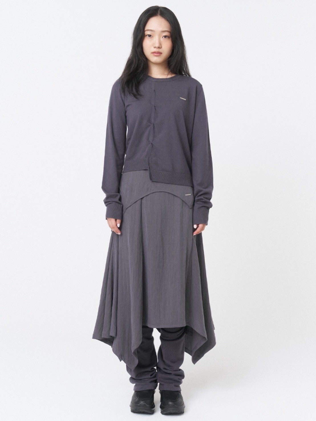 【Miseki seoul】Shirring knit leg warmer