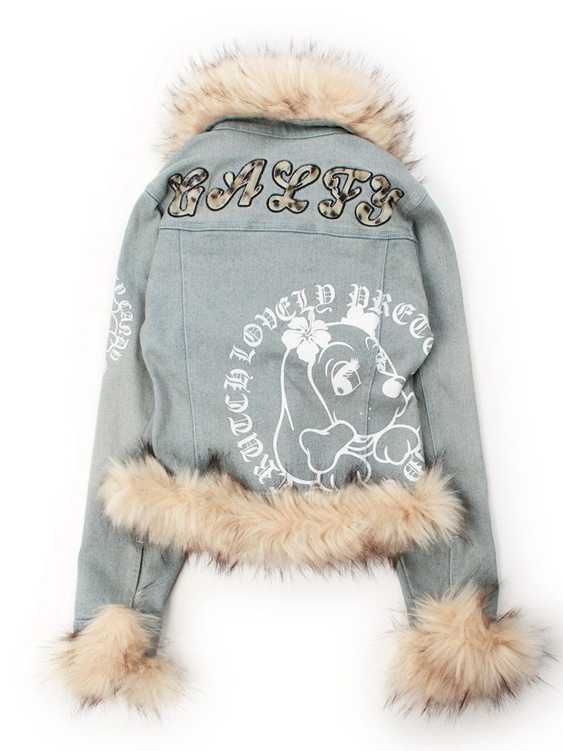 【GALFY】ぎゃるちゃんファーデニムJKT