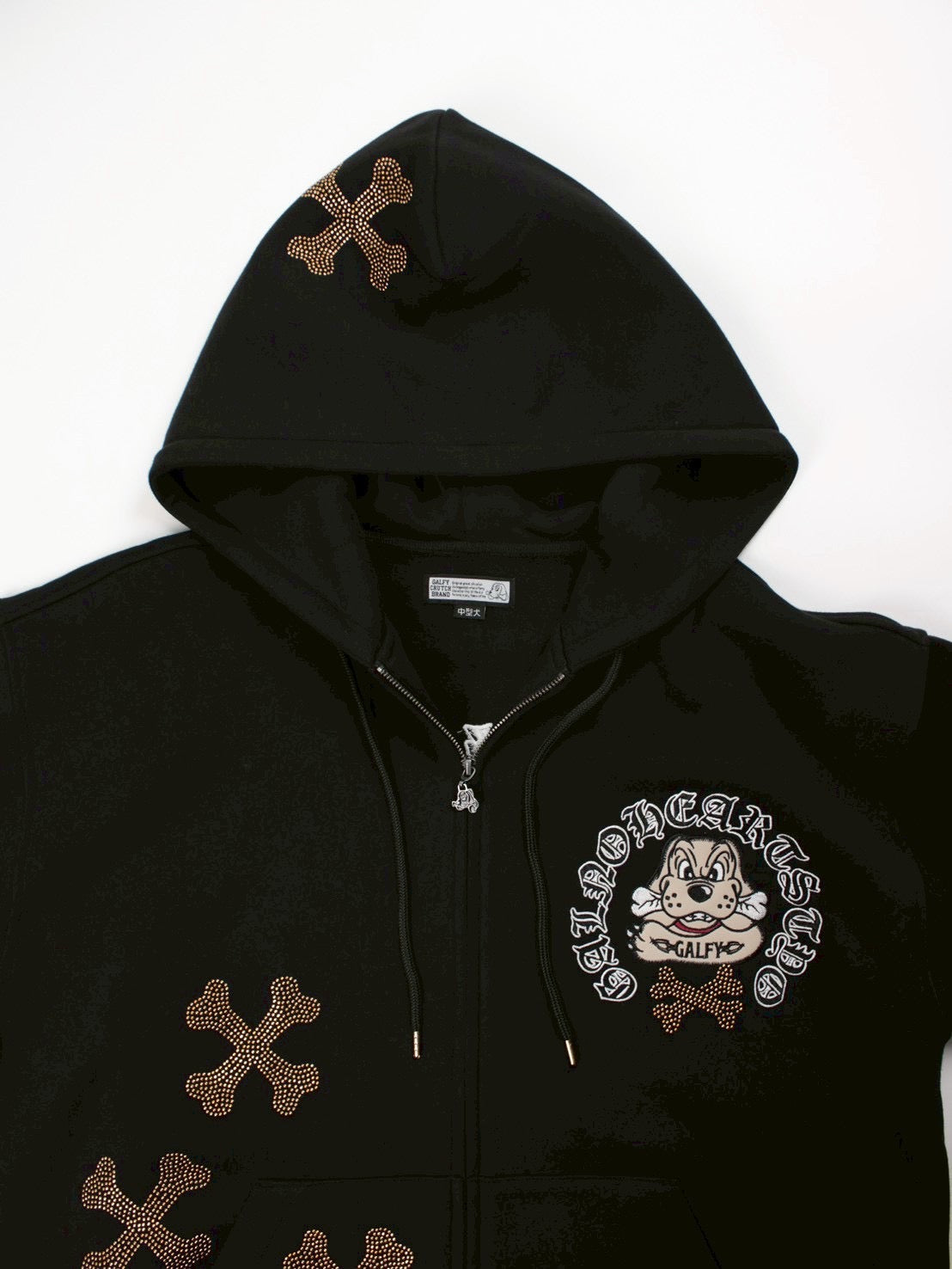 【GALFY】ピカピカ骨骨パーカー