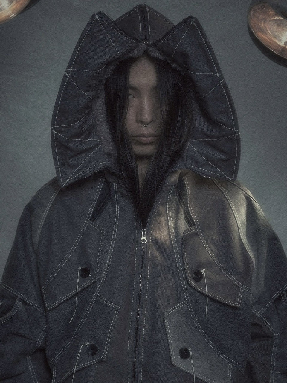 【SURGERY】Surgery Exo-Shell hood denim jacket / 【サージェリー】サージェリー エクソ-シェル フード デニム ジャケット