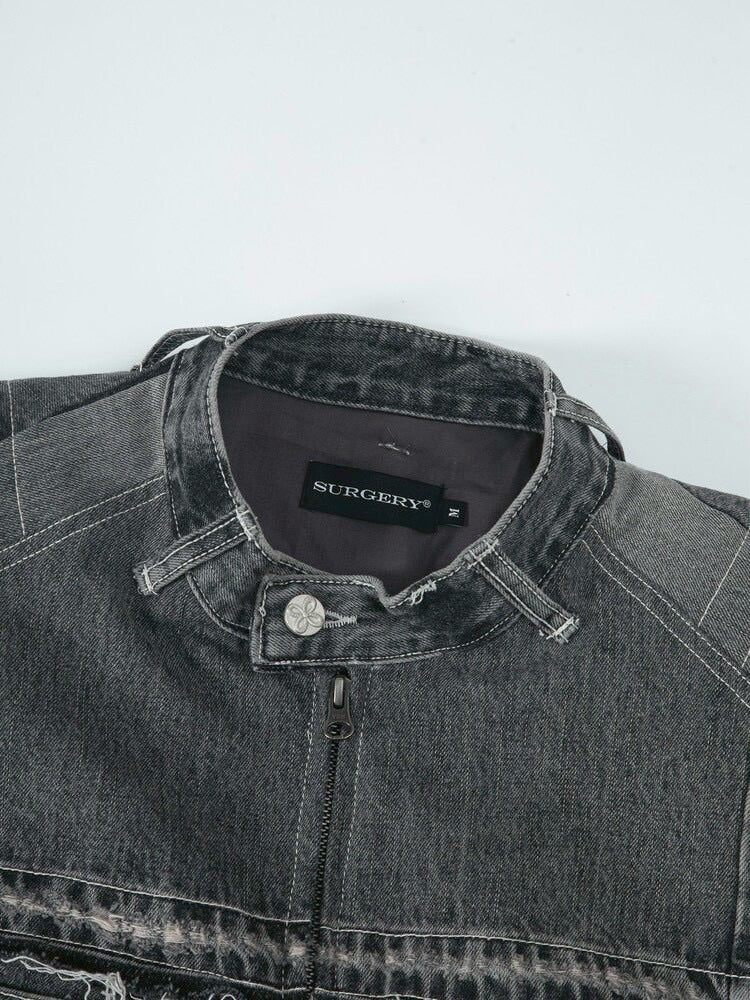 【SURGERY】surgery denim biker jacket / 【サージェリー】サージェリー デニム バイカー ジャケット