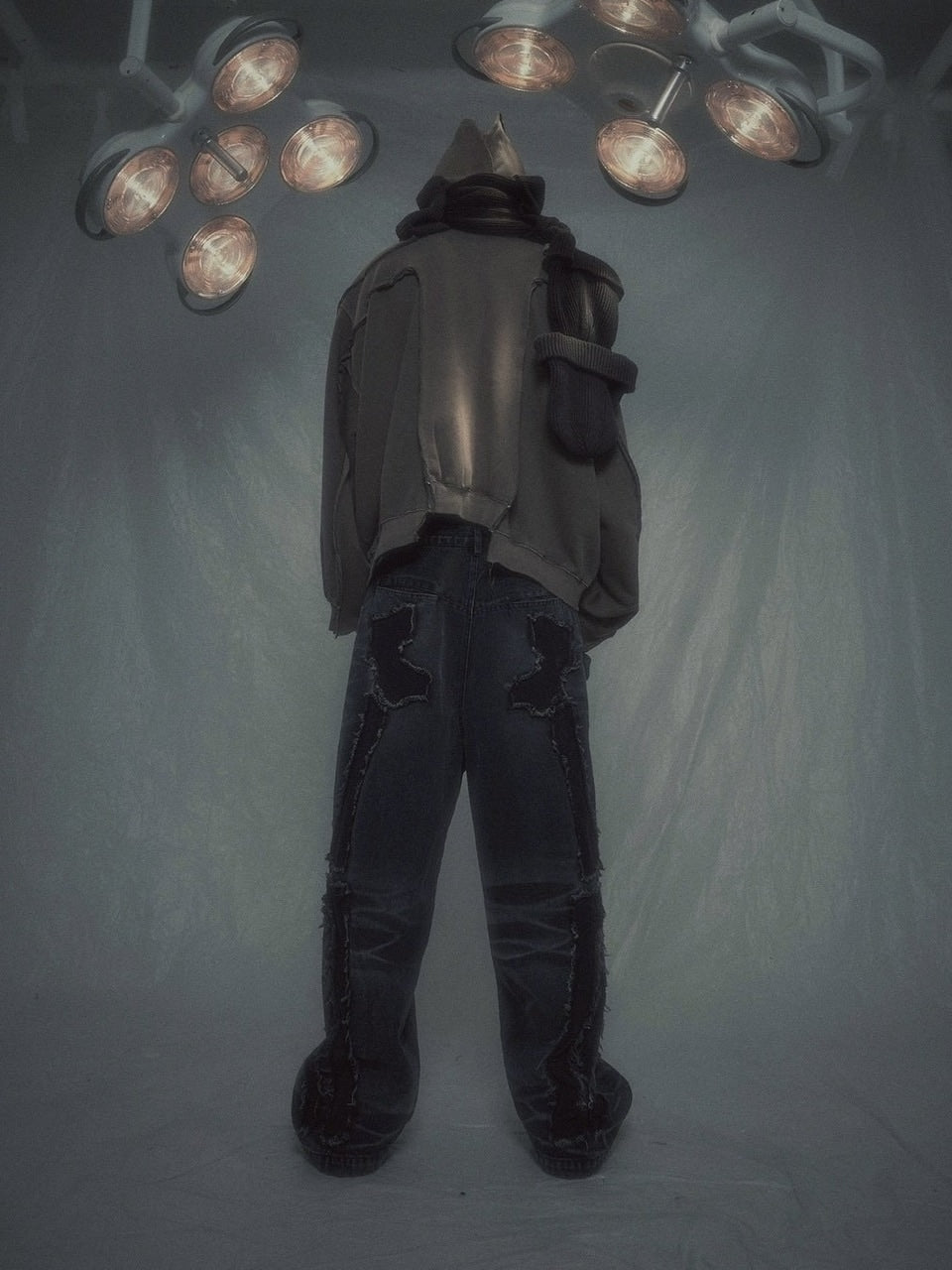 【SURGERY】surgery bone cutting denim wide pants / 【サージェリー】サージェリー ボーン カッティング デニム ワイド パンツ