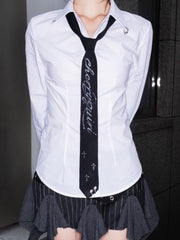 1/2 20:00発売【CHERRYQUIRI】punky lettering tie