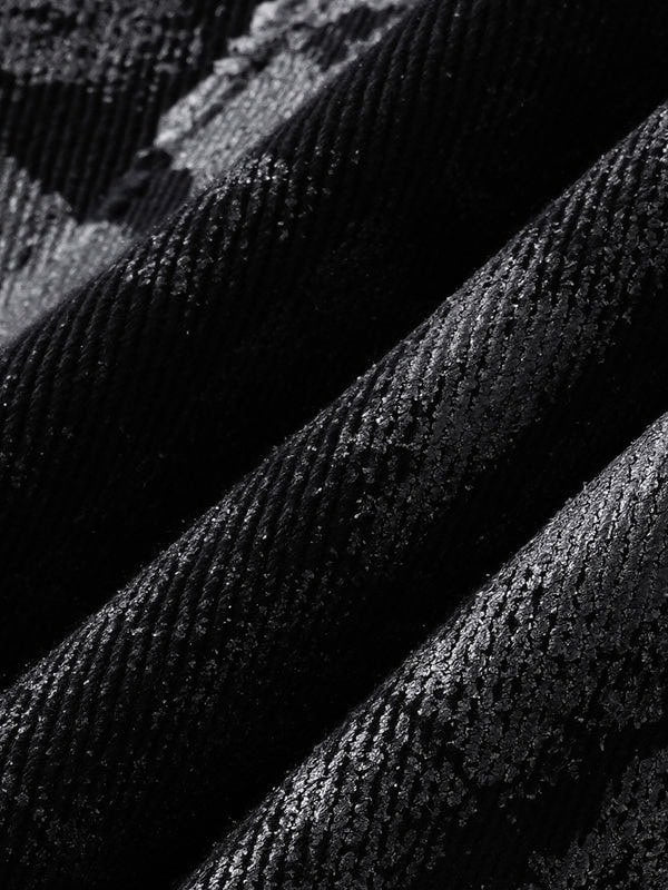 【The Boy Has No Patience】Double Saint Spray Hooded Jacket / 【ザボーイハズノーペーシェンス】スプレーグラフィックフードジップアップブルゾン