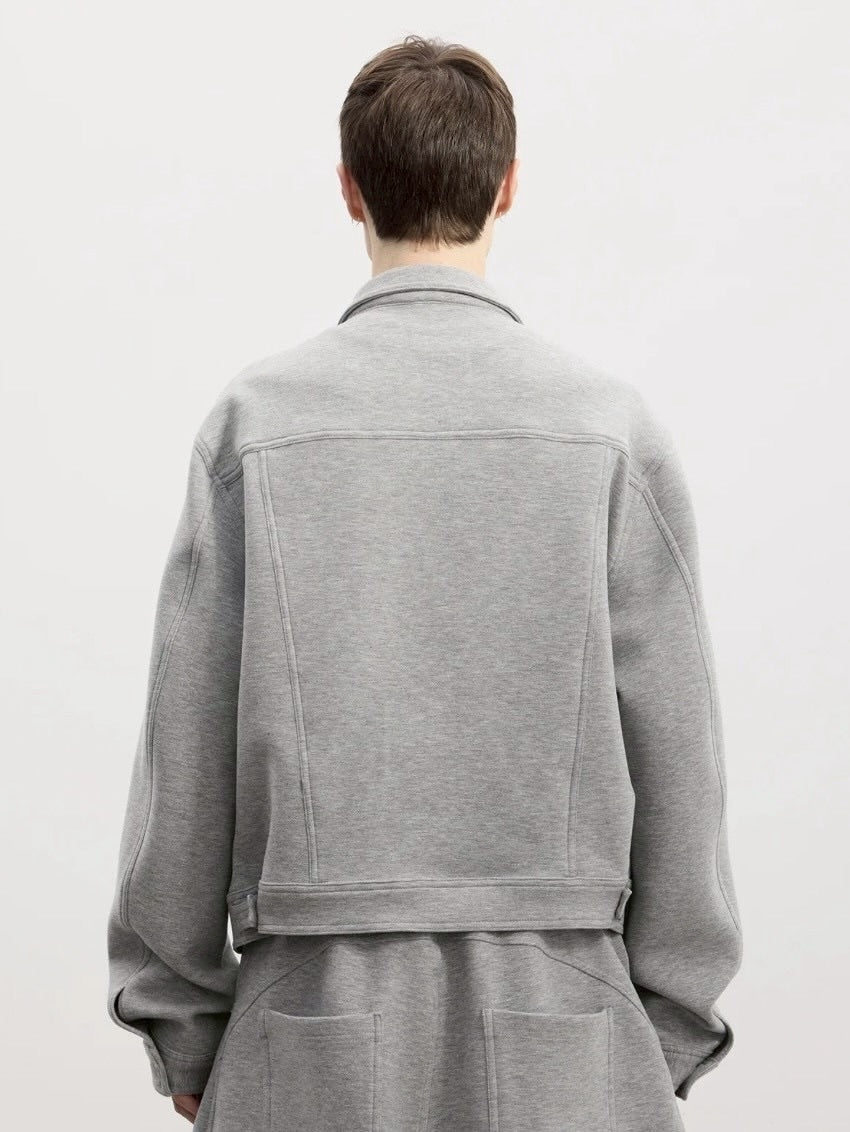 【DND4DES】Wool Knitted Jacket /【ディーエヌディーフォーデス】シンプルポケットカラージャケット