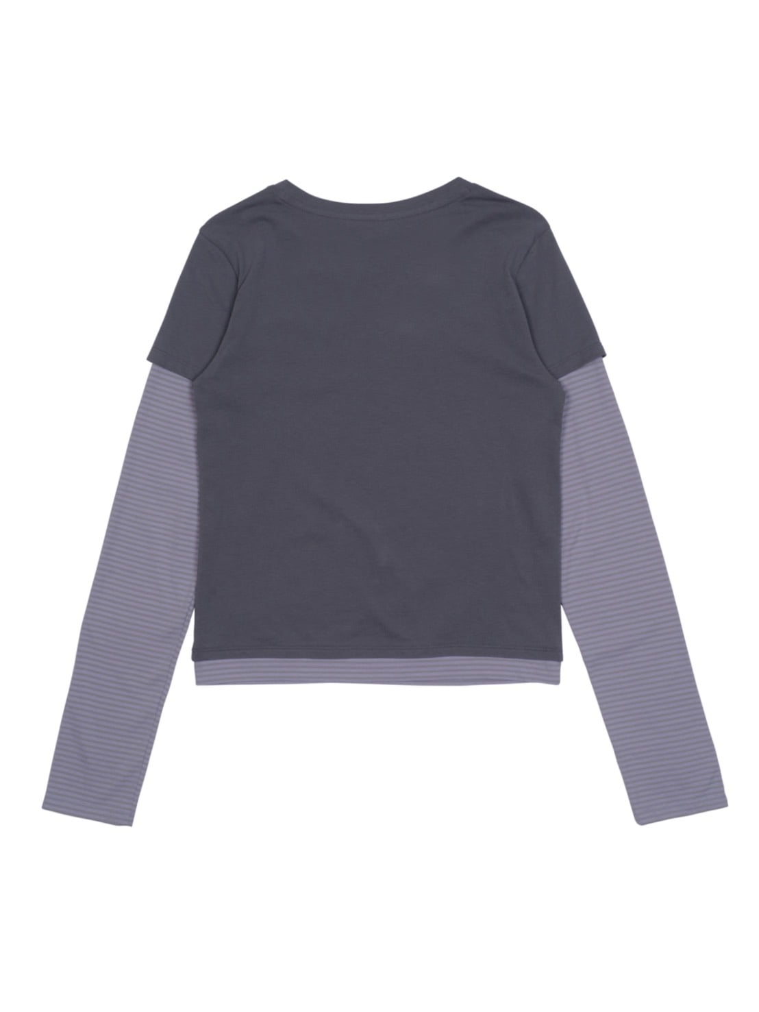 【THECOLDESTMOMENT】TCM stripe layered long sleeve