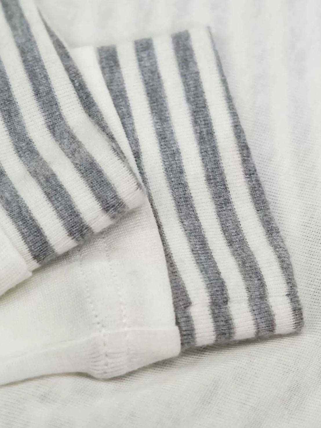 【Cest Nous】Border Patchwork T-Shirt