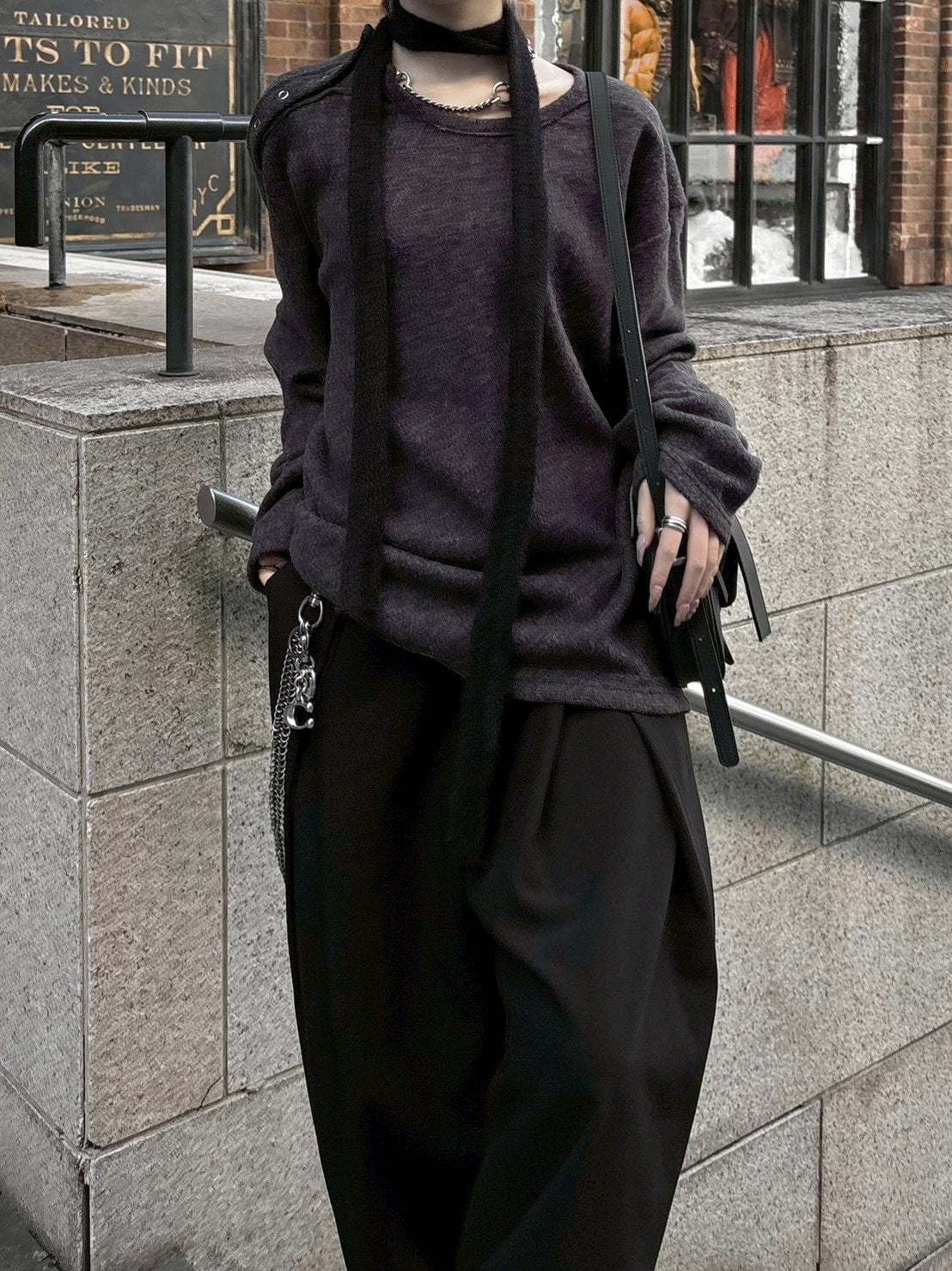 受注制【nmtc +】shoulder button knit / 【エヌエムティーシープラス】肩ボタンニット (3color)