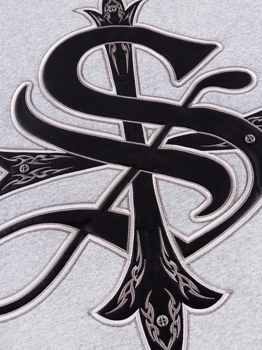 【SUPPLIER】Pierced Tribal Cross Zip Hoodie