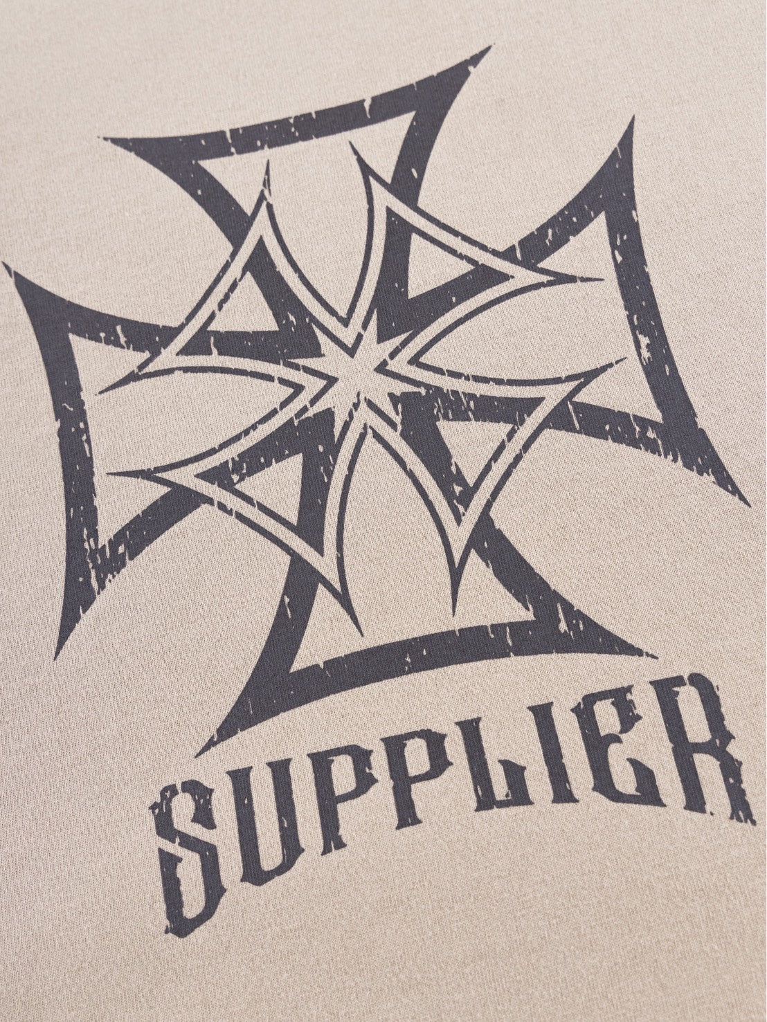 素材、身長まだ【SUPPLIER】Dusty Iron Cross Layered Long Sleeve Tee