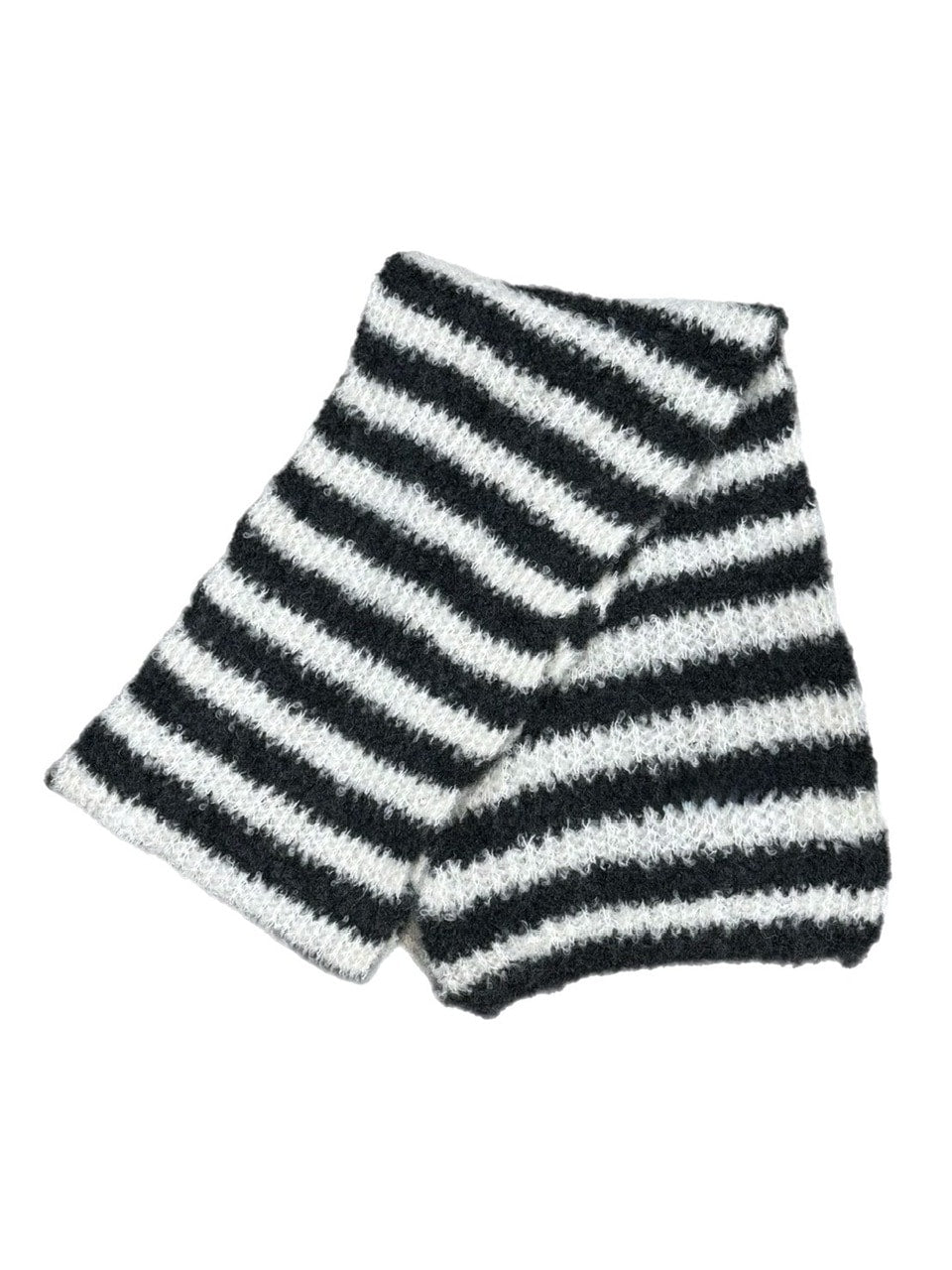 受注制【Chikashitsu +】candy border muffler / 【チカシツプラス】キャンディーボーダーマフラー (4color)