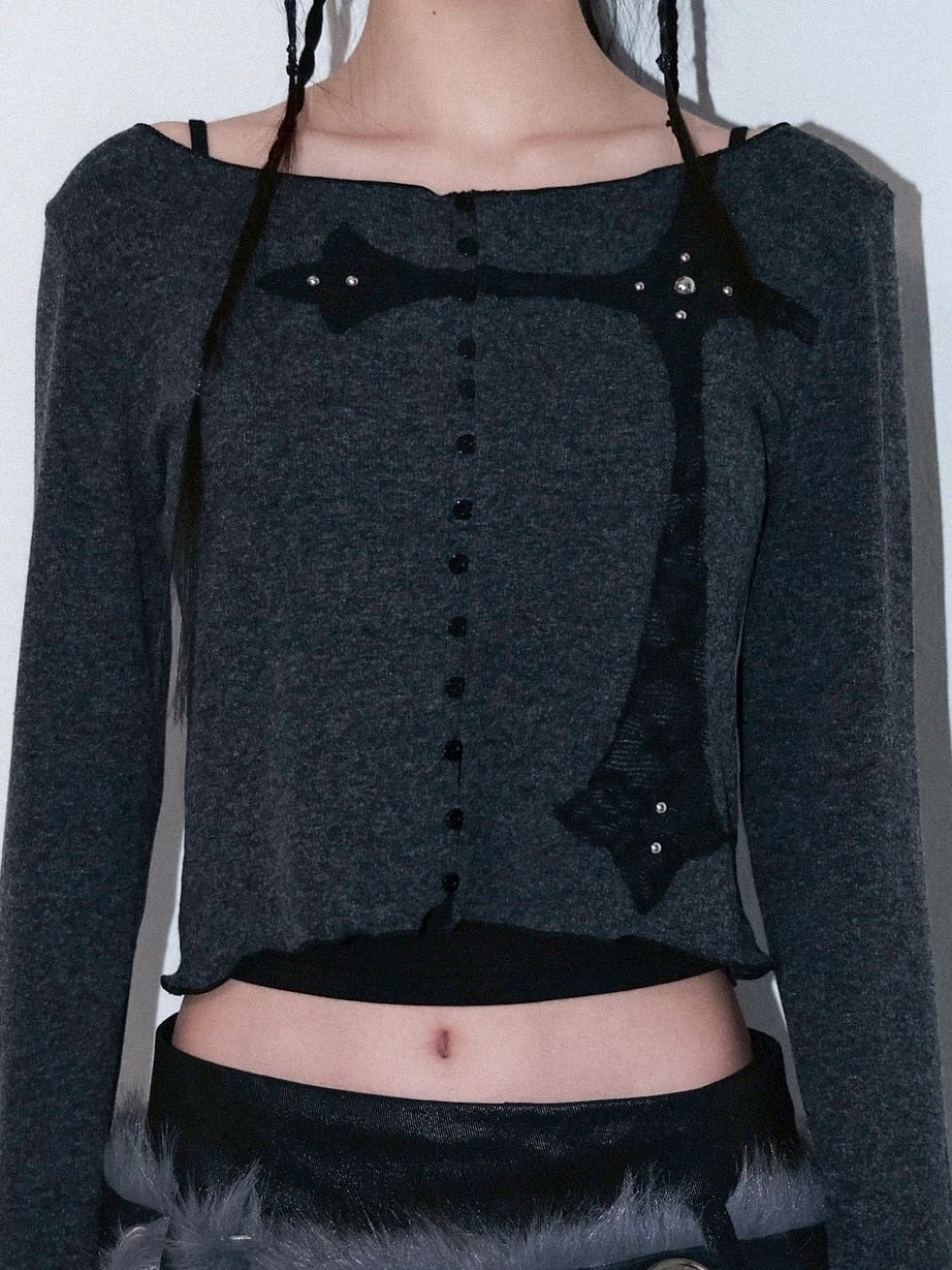 1/2 20:00発売【CHERRYQUIRI】rough gothic cross patch cd