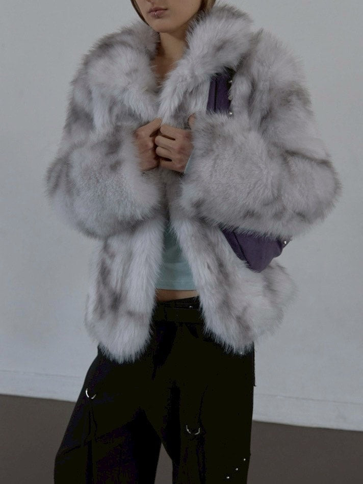 【SETUP‐EXE】FAUX FUR JACKET / 【セットアップエグゼ】ハイネックファージャケット