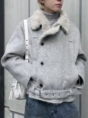 受注制【nmtc +】double rider mouton jacket / 【エヌエムティーシープラス】ダブルライダームートンジャケット (2color)