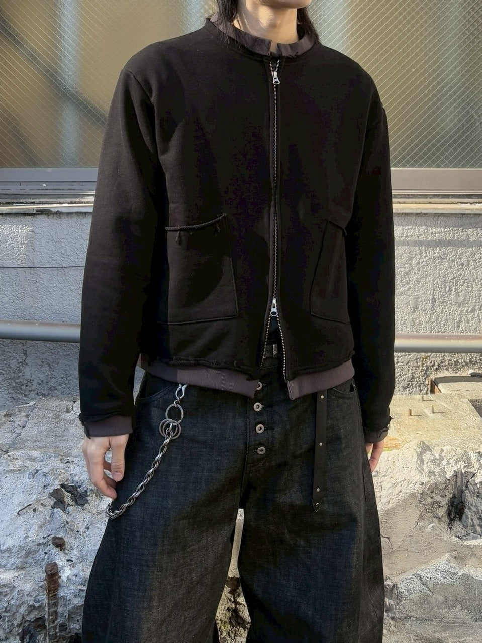 受注制【youll】layered zip up jacket (2color)