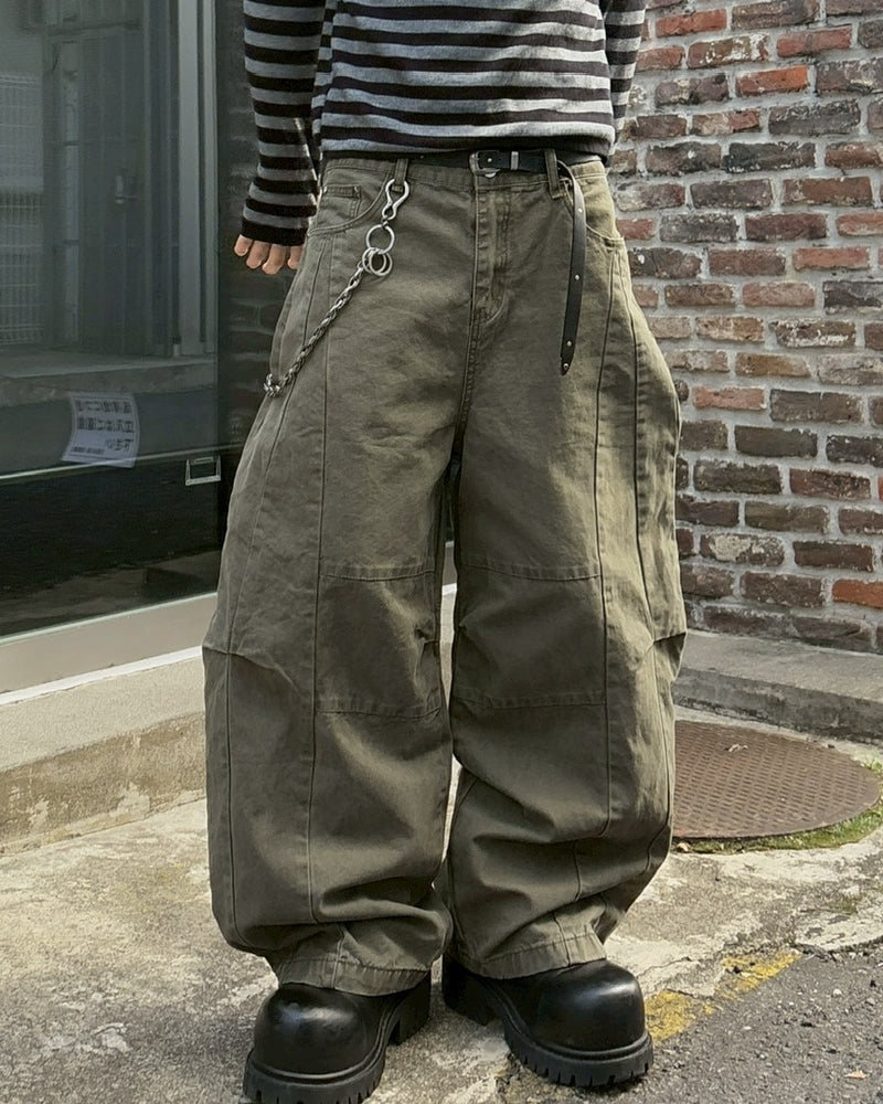 受注制【youll】cotton curve pants (2color)