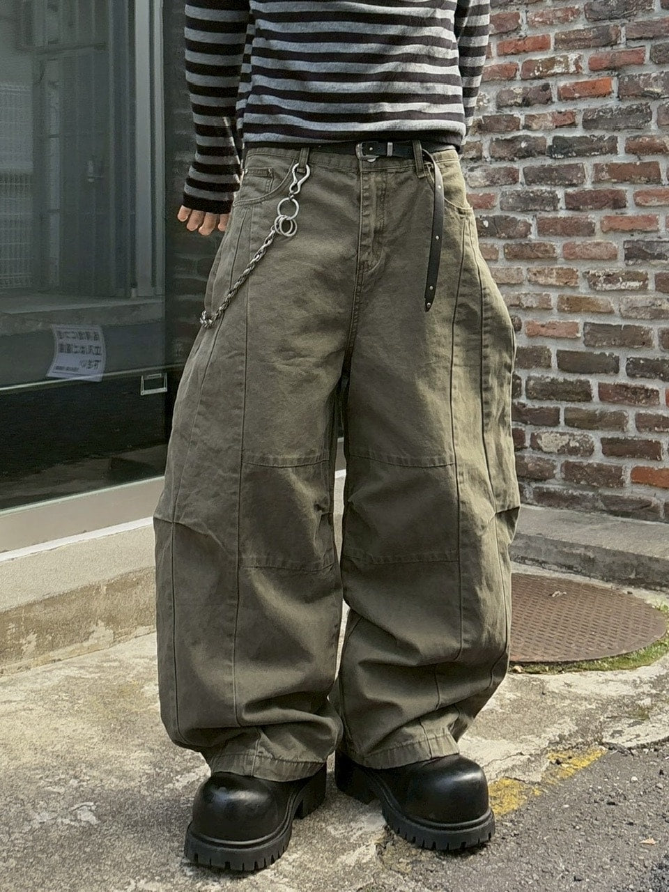 受注制【youll】cotton curve pants (2color)