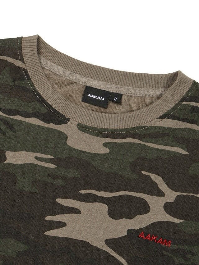 【AAKAM】Camouflage layered Long Sleeve