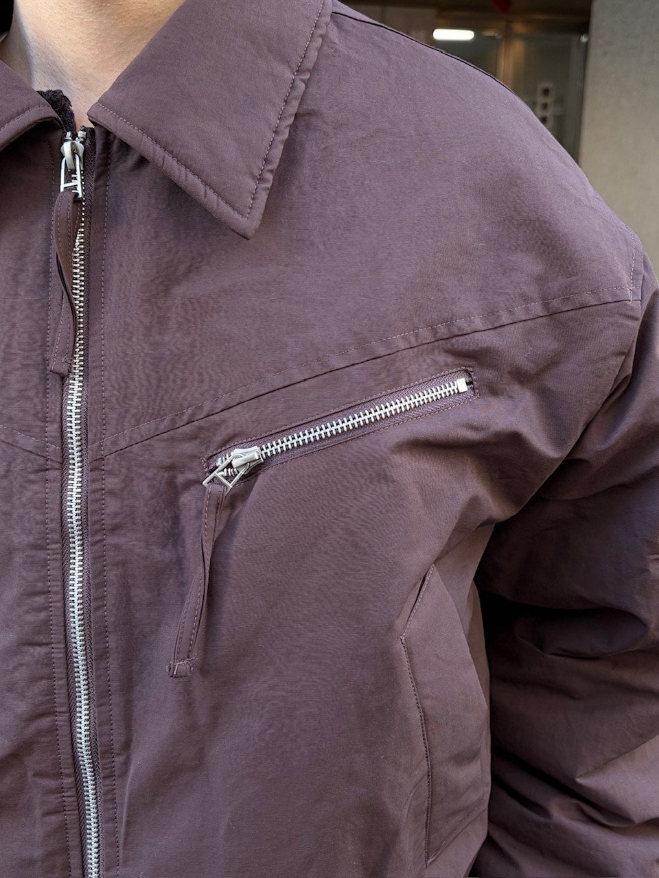 東京店WEB限定受注制【Chikashitsu +】biker short jacket (3color