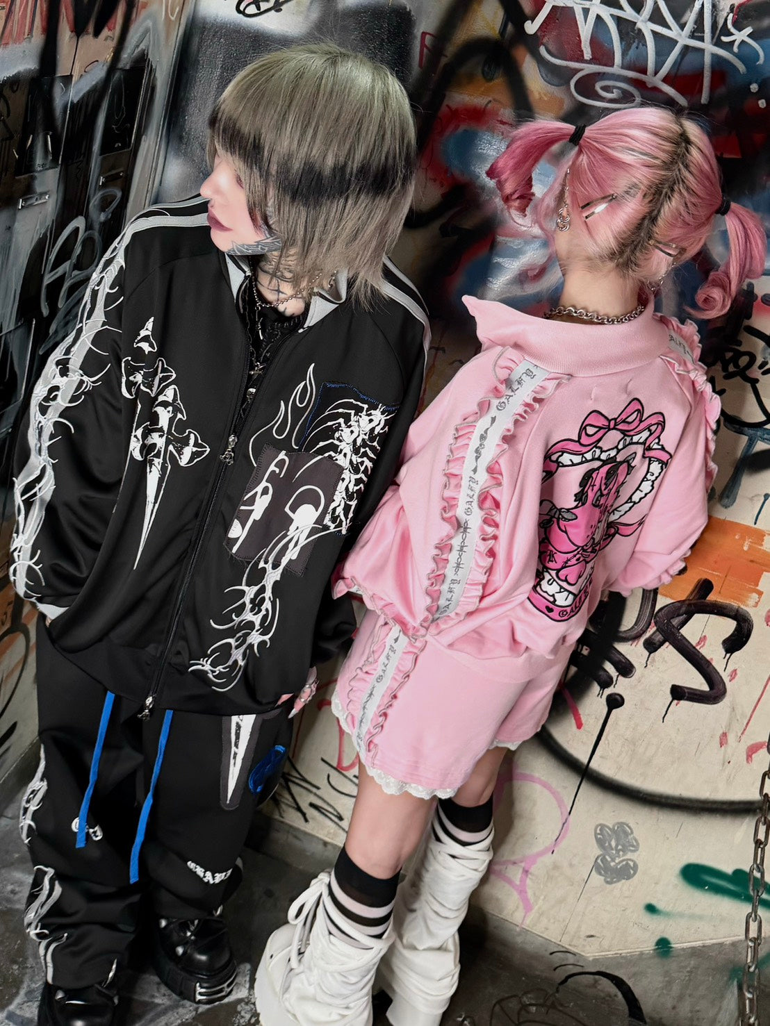 【激レア即完品】GALFY×CHAPI コラボセットアップ　サイズフリー 2/8 20:00発売 Pressing限定 【GALFY×CHAPI】コラボセットアップ