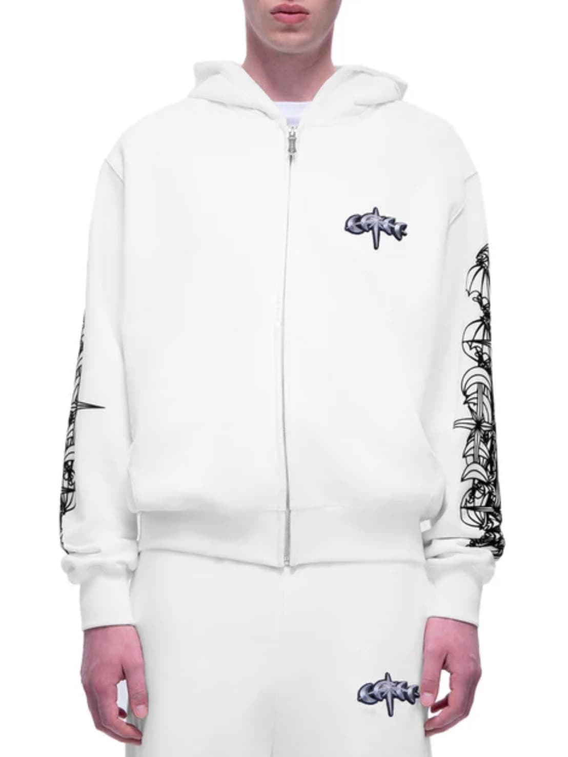 【The Boy Has No Patience】TBHNP LUMINOUS DAWN ASTRAL LOGO ZIP HOODIE / 【ザボーイハズノーペーシェンス】アストラルロゴジップパーカー