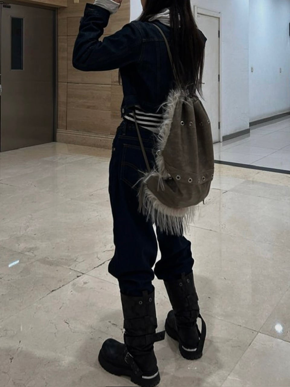 【BLACK PURPLE】Lucky Wolf Bag