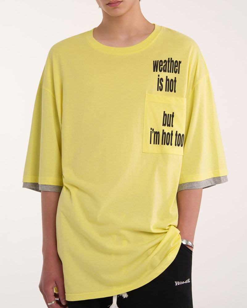 【ESC STUDIO】two sleeve hot t-shirt