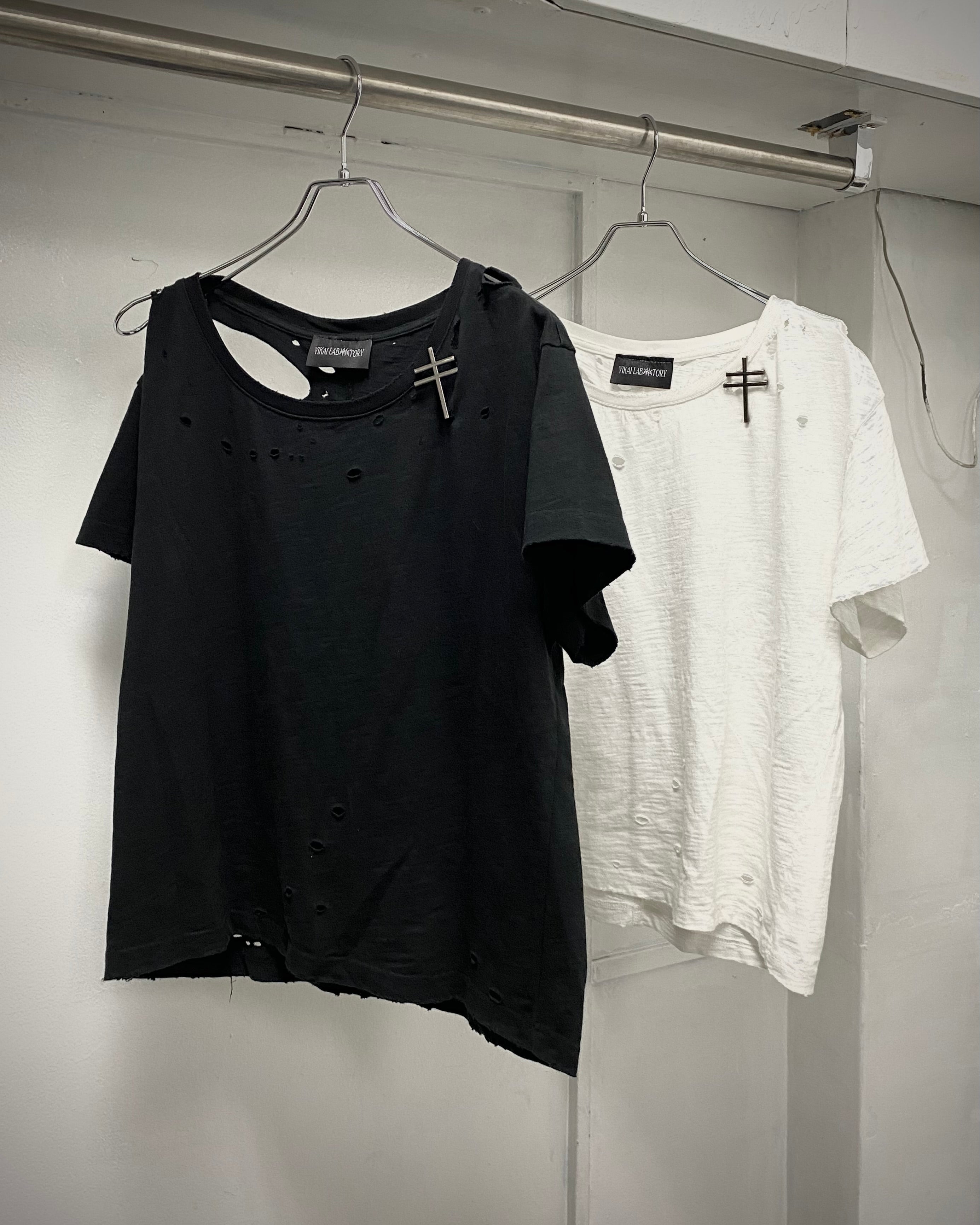 【YIKAI LABORATORY】Lorraine cross symbol t-shirt