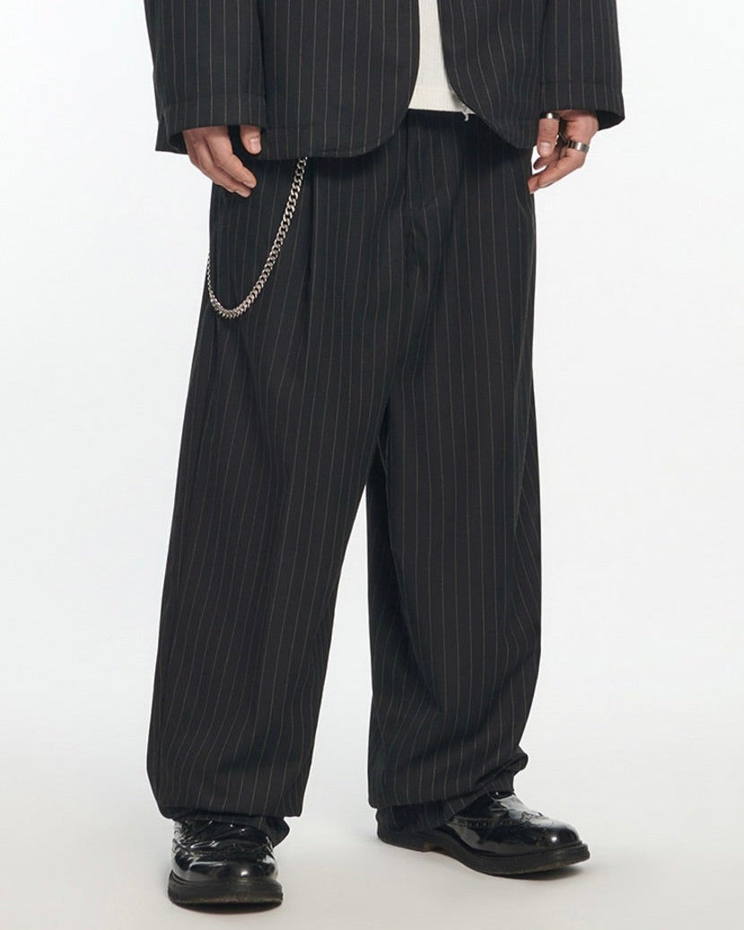 【NOMANUAL】ONE TUCK PLEATED PANTS