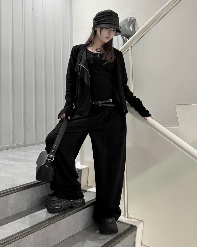受注制【nmtc+】Curved Seam Wide Sweat Pants (2color)