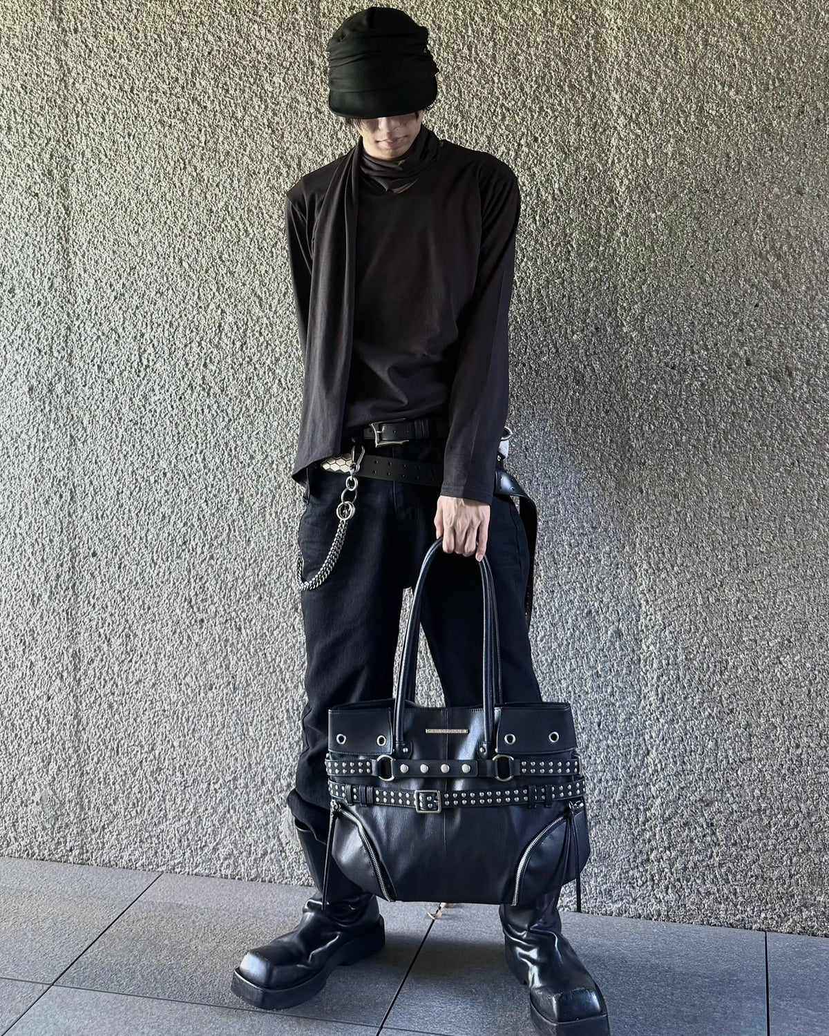 受注制【nmtc+】Draped Scarf Neck Top (2color)
