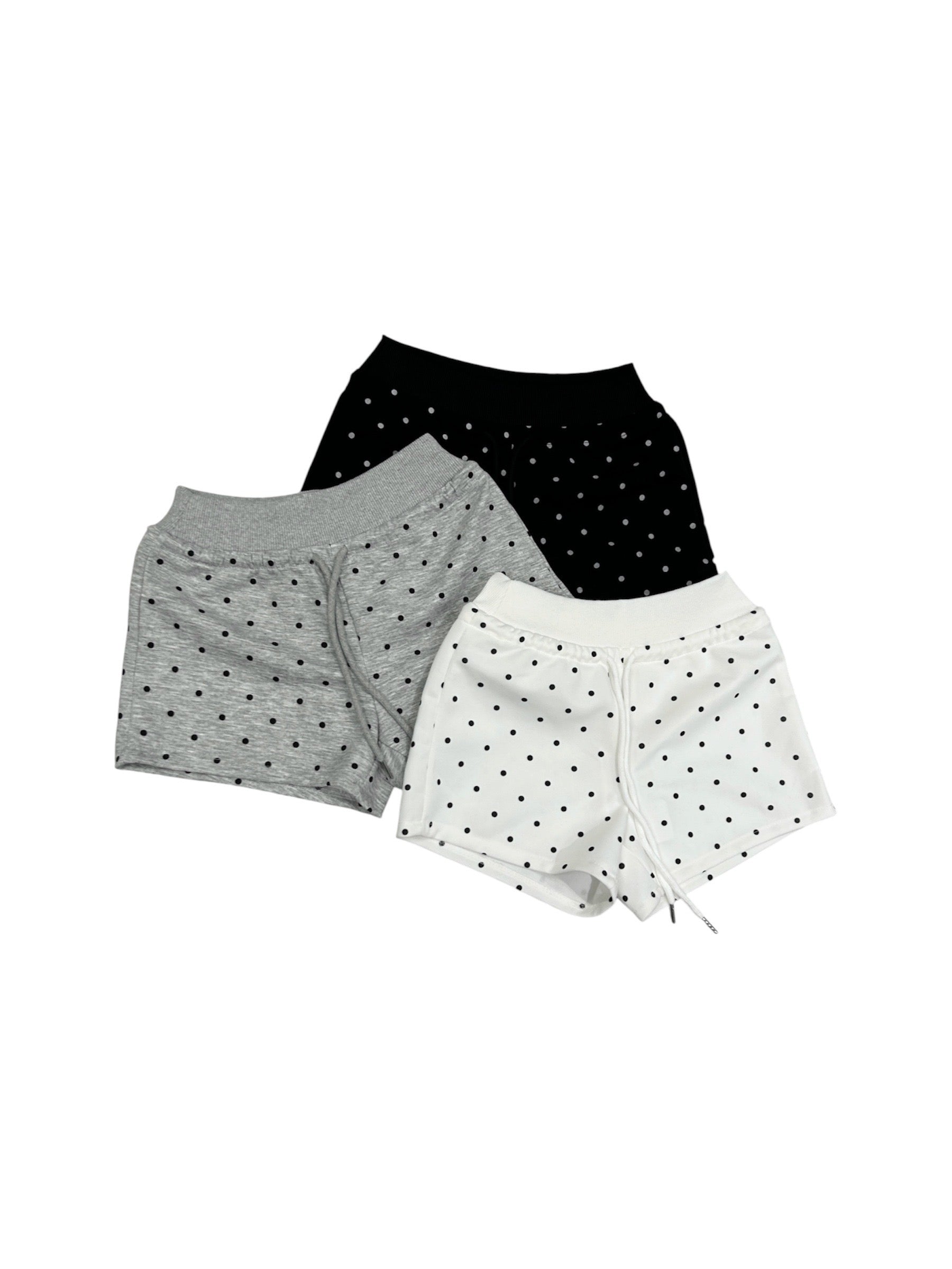 7/4 20:00発売 受注制【nmtc+】Polka Dot Banding Short Pants (3color)
