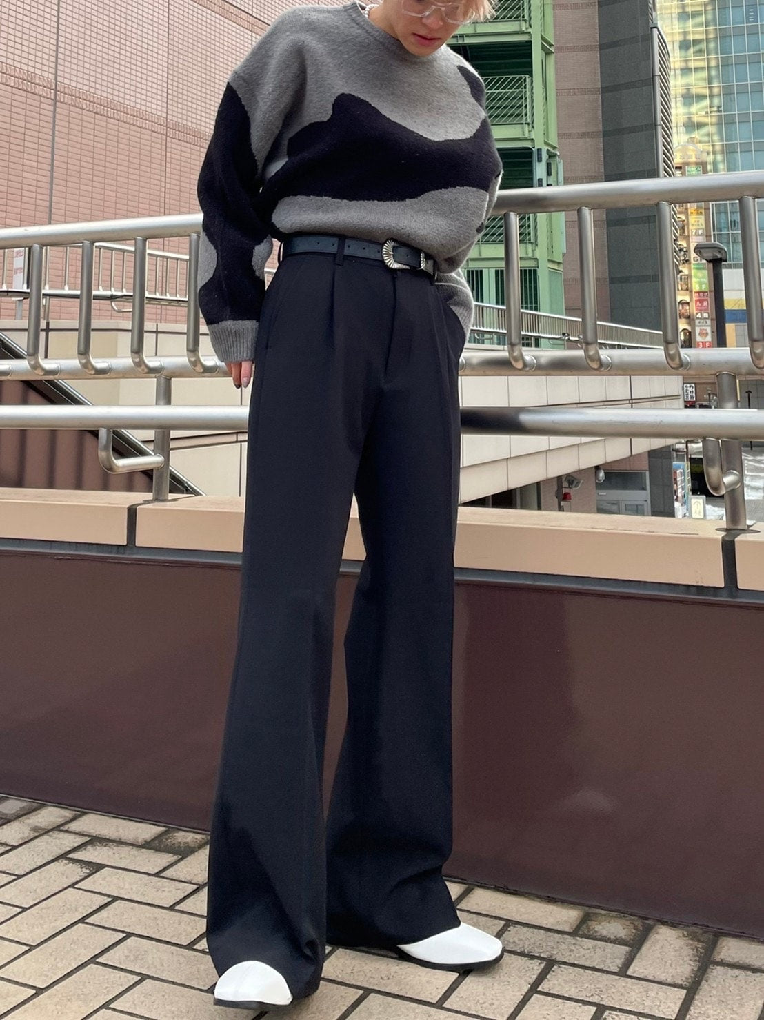 受注制【Chikashitsu +】simple slacks (3color) / 【チカシツプラス】シンプルスラックス