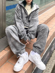 受注制【Never mind the XU】set up tie-dye sweat pants (2color)