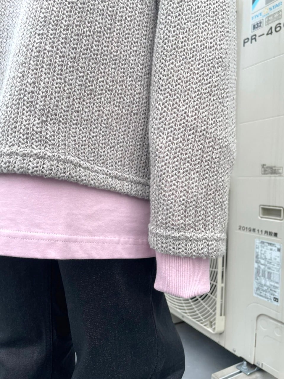 受注制【Never mind the XU】see-through knit (3color)