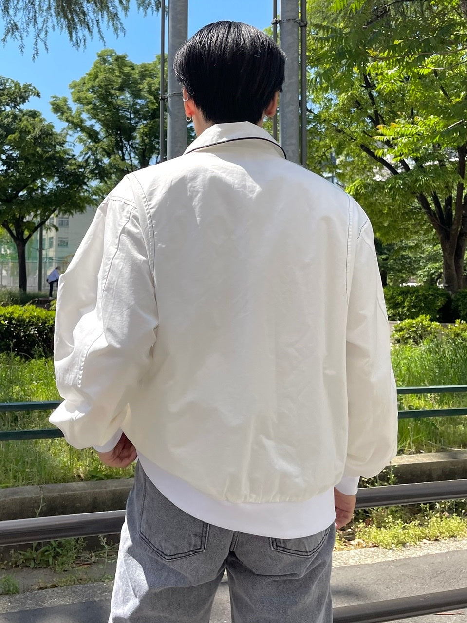 受注制【Chikashitsu +】spring varsity jacket (2color)