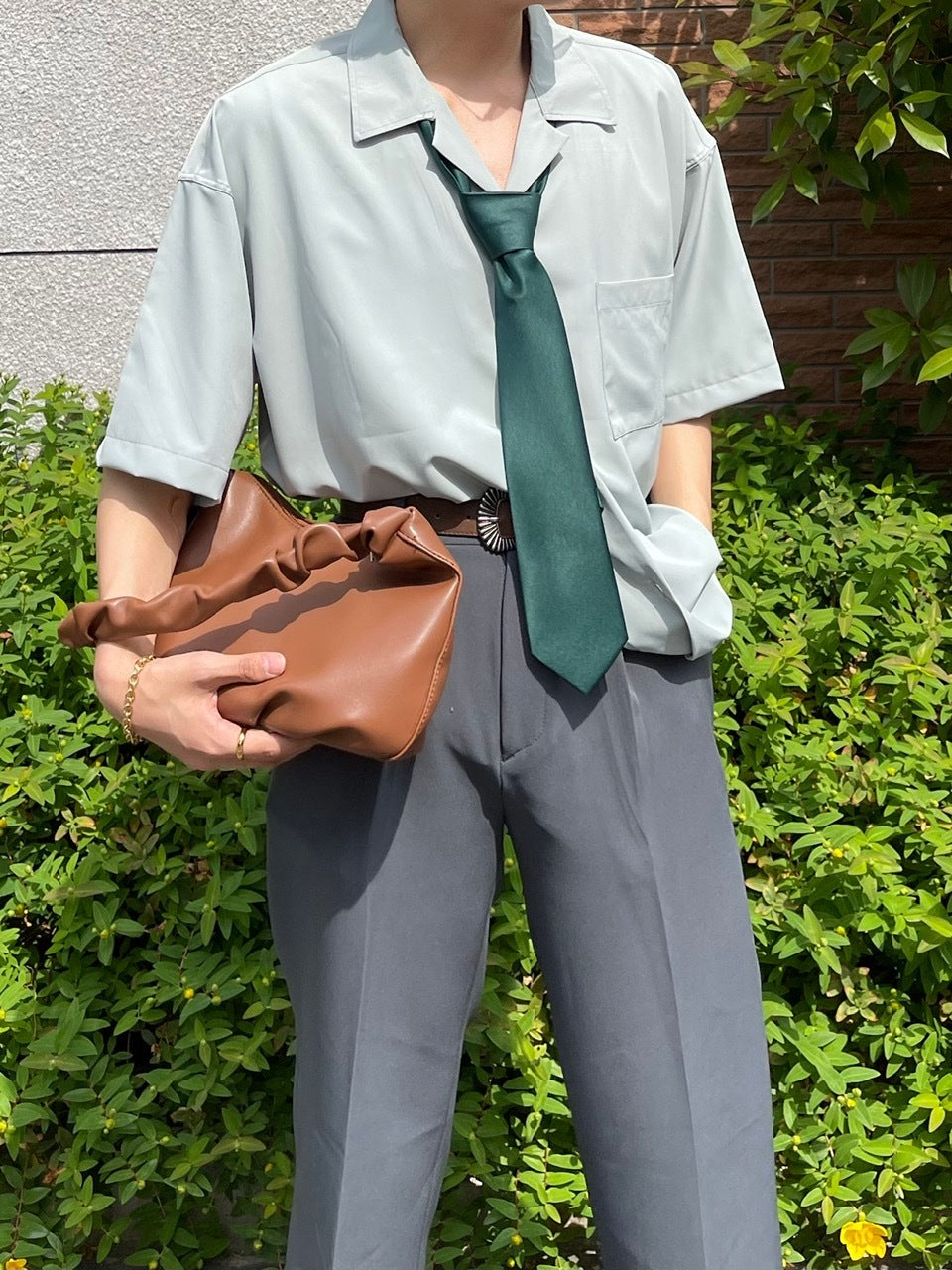 受注制【Chikashitsu +】satin necktie (5color)