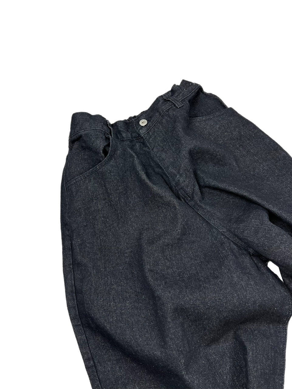 受注制【Chikashitsu +】super wide denim pants (4color)