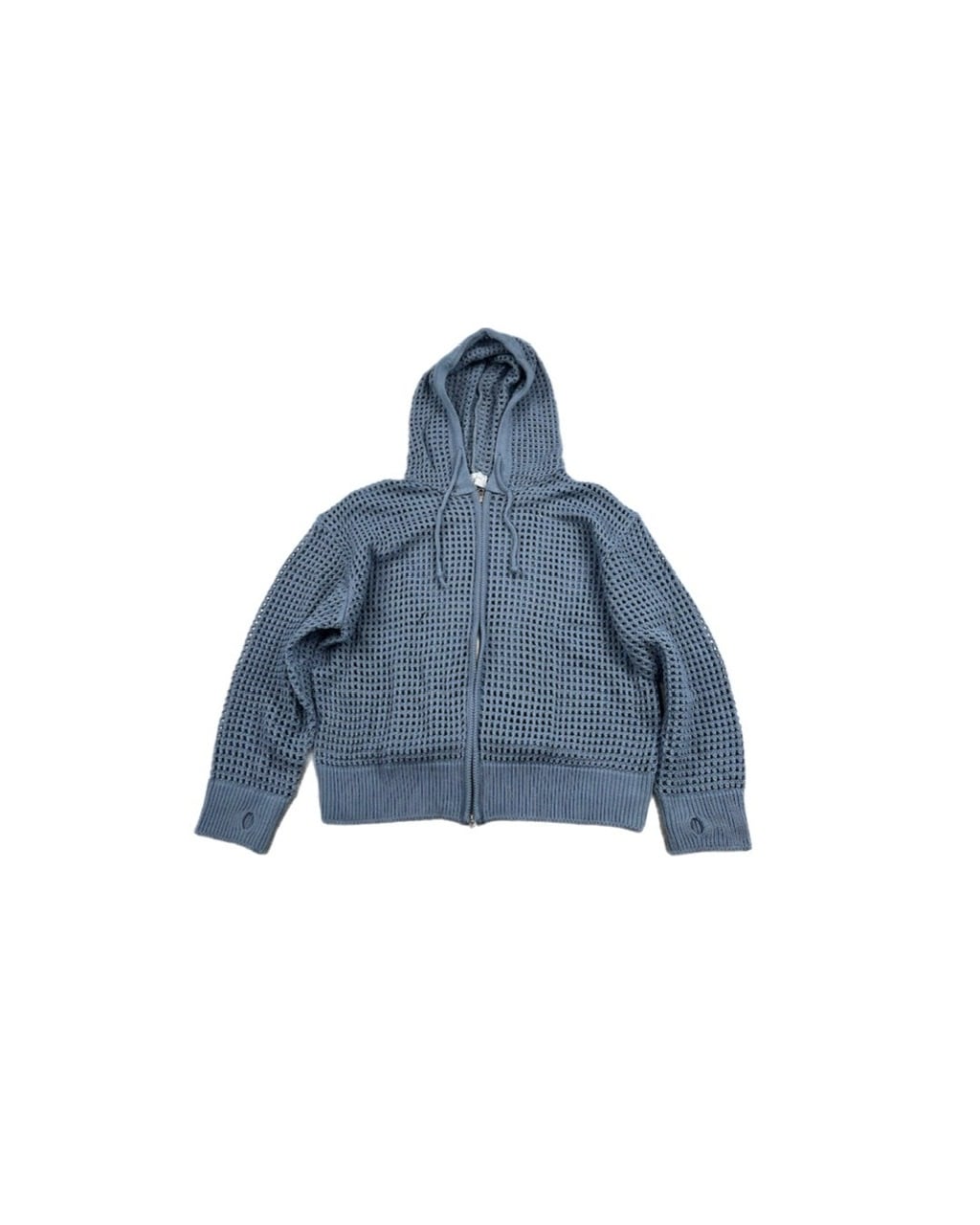 受注制【Chikashitsu +】mesh zip hoodie (5color) / 【チカシツプラス】メッシュ長袖ジップパーカー