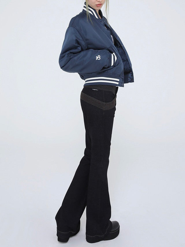 【Ugly shadow】BASEBALL JUMPER / 【アグリーシャドウ】ベースボールロゴプリント長袖ジャンパー