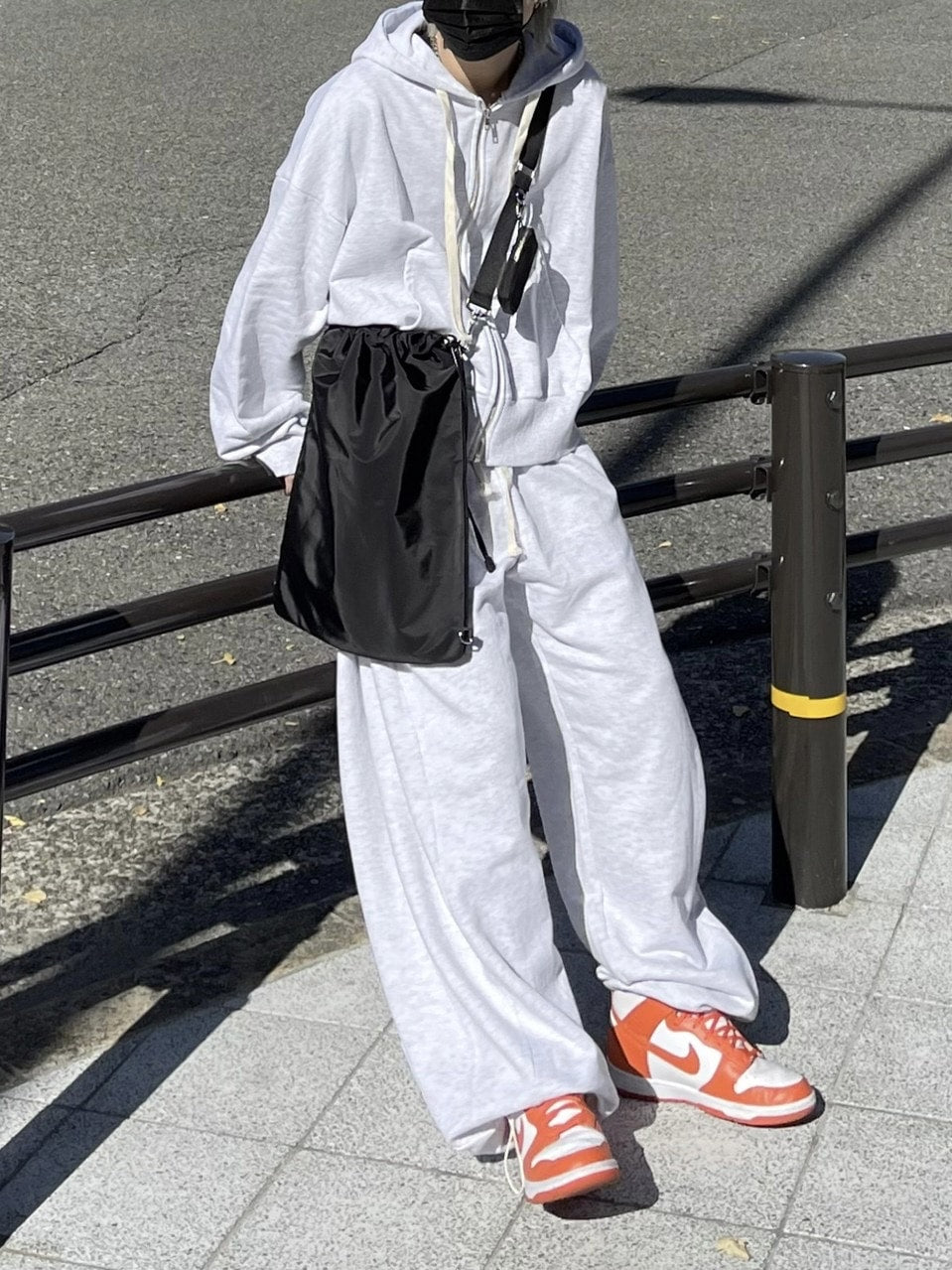 受注制【Chikashitsu +】nylon strap shoulder bag