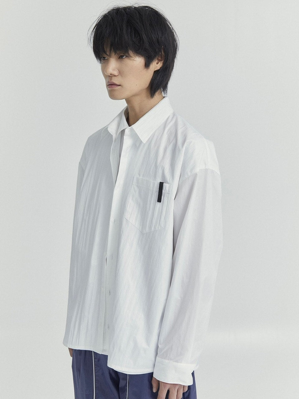 【OY】LAYERED PANEL LOGO SHIRTS