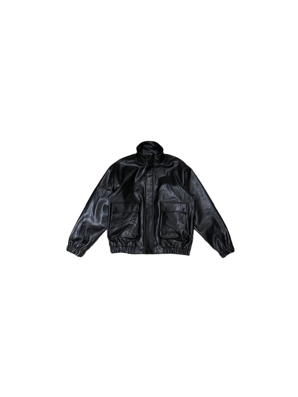 受注制【Chikashitsu +】leather bomber jacket