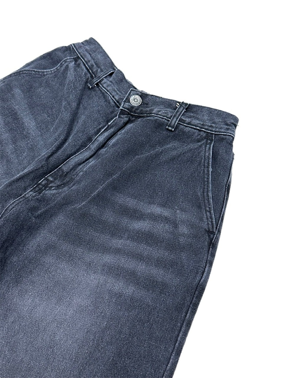 受注制【Chikashitsu +】oversized denim pants (2color)