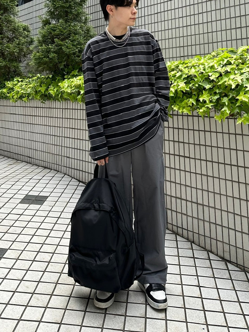 受注制【Chikashitsu +】border long sleeve (2color)